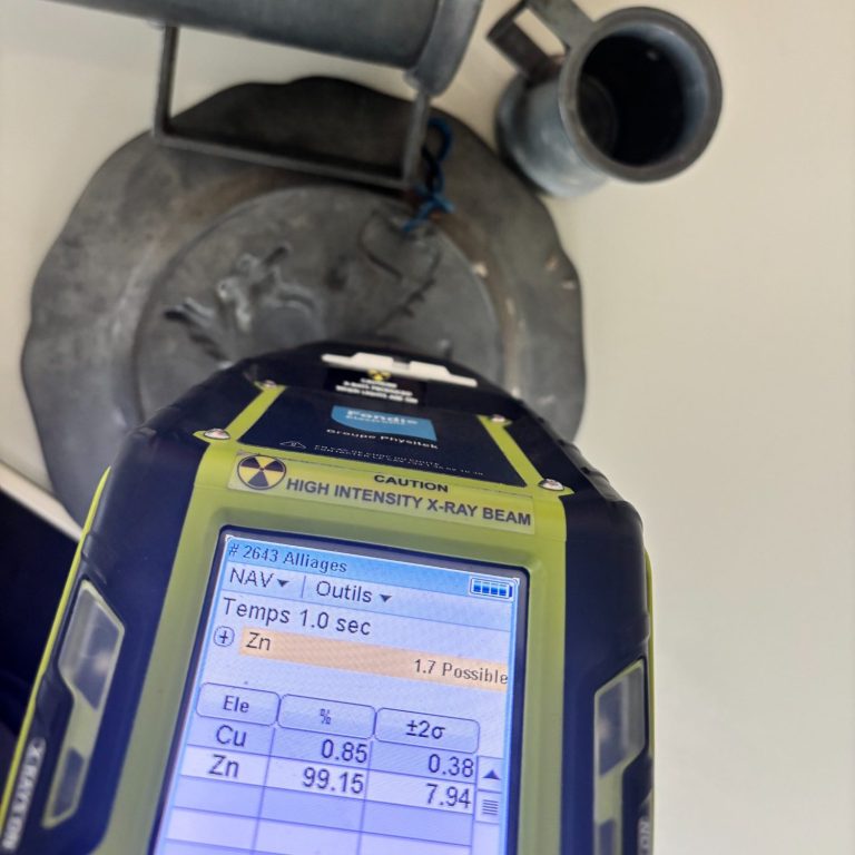 Mesures et Assiettes en Zinc